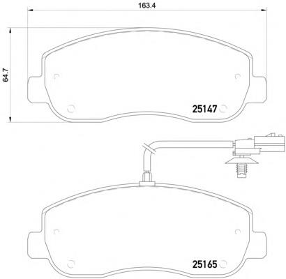 Гальмівні колодки Textar 2514701 ціна, від 27.83 USD