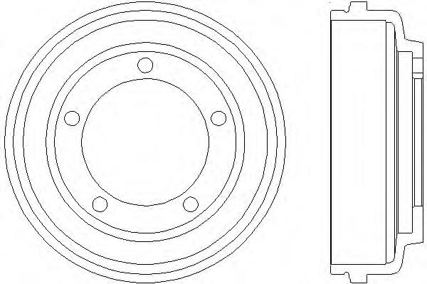 Барабан гальмівний задній 94024700 Textar