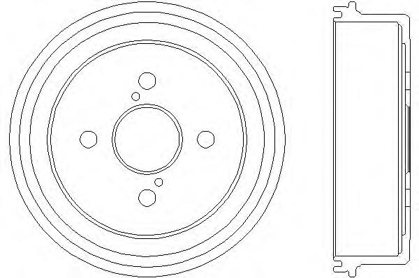Барабан гальмівний задній 94021200 Textar
