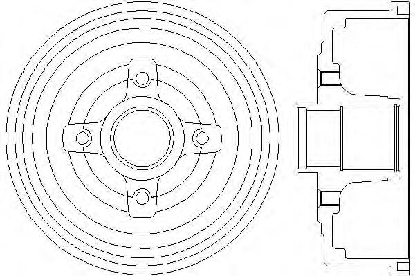 Барабан гальмівний задній 94024200 Textar