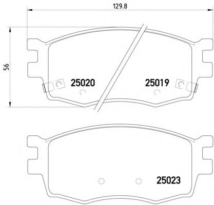 2501901 Textar Передні гальмівні колодки
