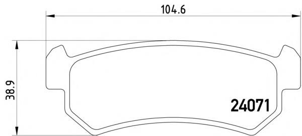 Задні гальмівні колодки Textar 2407101 ціна, від 10.25 USD