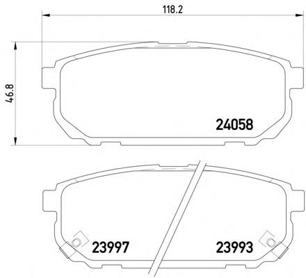 Купити 2405801 Textar Задні колодки