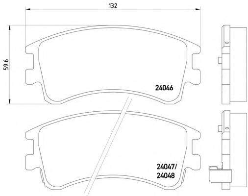 Гальмівні колодки Textar 2404601 ціна, від 22.41 USD