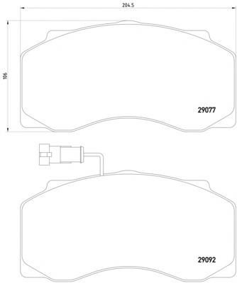 Купити 2907702 Textar Колодки гальмівні передні, дискові