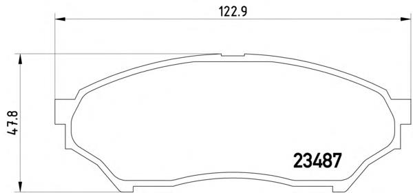 2348701 Textar Передні гальмівні колодки