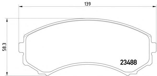 2348801 Textar Передні гальмівні колодки
