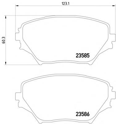 Купити 2358501 Textar Колодки гальмівні передні, дискові