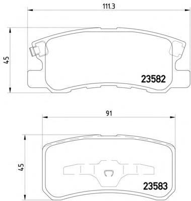 Задні гальмівні колодки Textar 2358202 ціна, від 16.77 USD