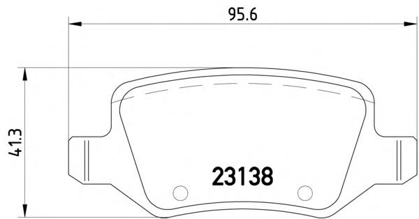 Задні дискові колодки Textar 2313803