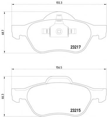 Купити 2453501 Textar Колодки гальмівні передні, дискові