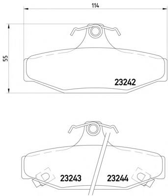 Задні гальмівні колодки Textar 2324201 ціна, від 19.77 USD