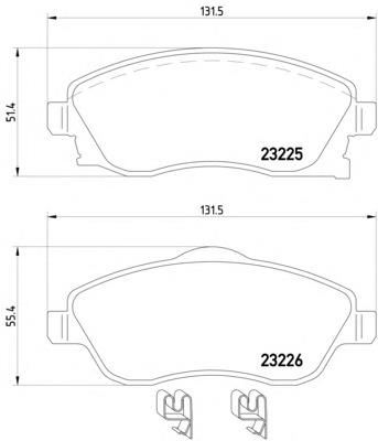 Купити 2322501 Textar Колодки гальмівні передні, дискові