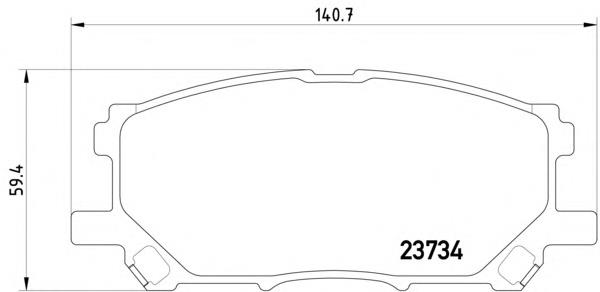 Гальмівні колодки Textar 2373401 ціна, від 25.14 USD