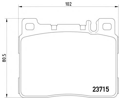 Колодки гальмівні передні, дискові A0034208620 Mercedes