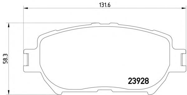 Передні тормозні колодки 2392801 Textar