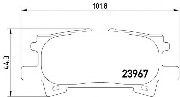Задні гальмівні колодки Textar 2396701 ціна, від 21.67 USD