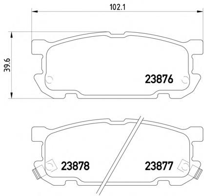 Задні гальмівні колодки Febi 116396 ціна, від 18.13 USD