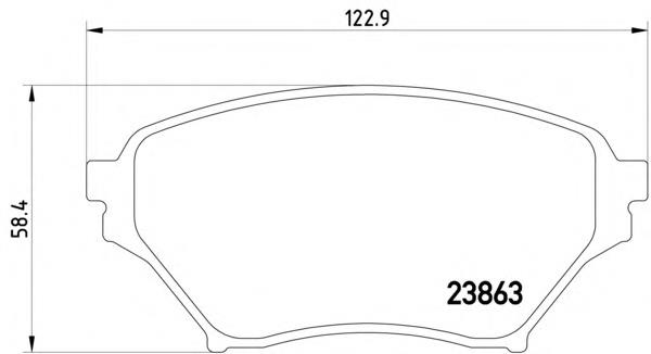2386301 Textar Передні гальмівні колодки