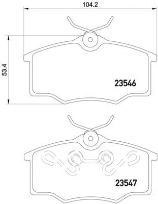 Гальмівні колодки Textar 2354601 ціна, від 27.53 USD