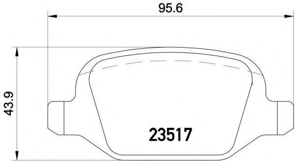 Задні дискові колодки Textar 2351703