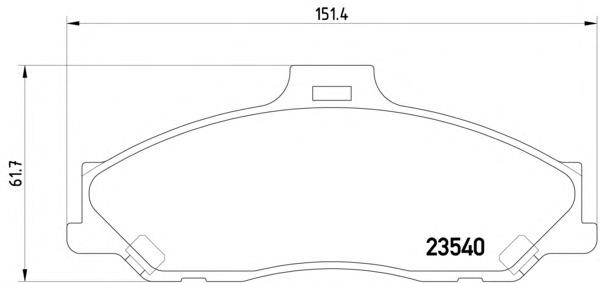 Колодки гальмівні передні, дискові 2354001 Textar