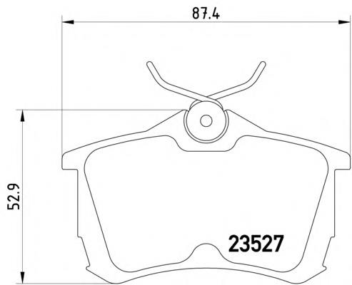 2352701 Textar Колодки гальмівні задні, дискові