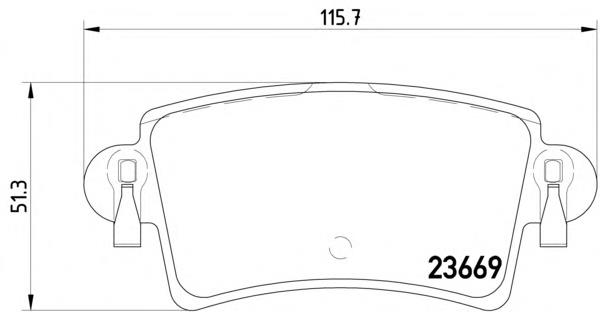Купити 2366901 Textar Задні колодки