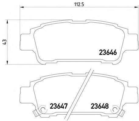 Задні гальмівні колодки Textar 2364601 ціна, від 23.82 USD