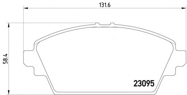 Колодки гальмівні передні, дискові 2309501 Textar