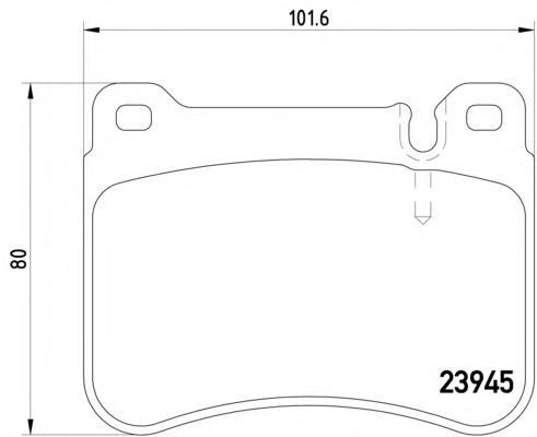 2394501 Textar Передні гальмівні колодки