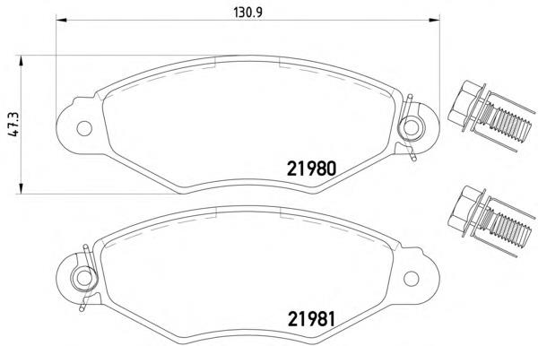 Гальмівні колодки Textar 2198004 ціна, від 15.99 USD