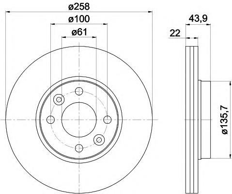 Диск переднього гальма Textar 92241503 ціна, від 33.76 USD