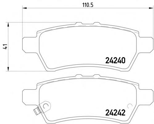 Купити 2424001 Textar Задні колодки
