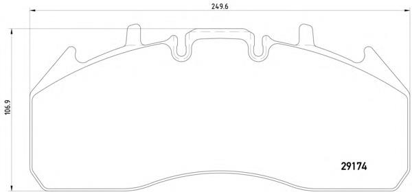 Гальмівні колодки Textar 2917402 ціна, від 187.89 USD