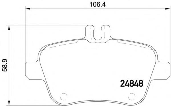 Задні гальмівні колодки Textar 2484801 ціна, від 42.55 USD