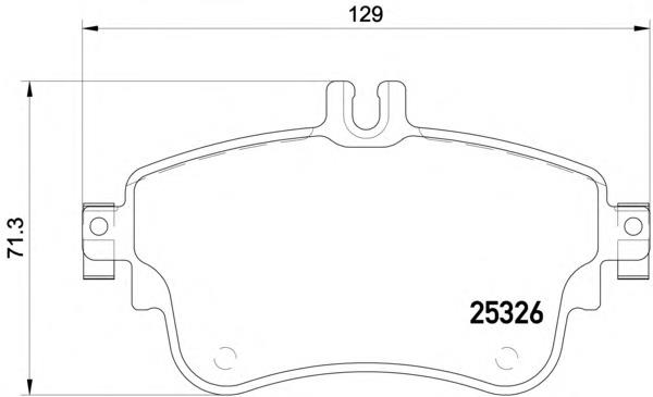 Гальмівні колодки Textar 2532601 ціна, від 42.42 USD