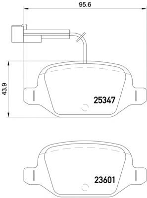 Колодки гальмівні передні, дискові 2534701 Textar