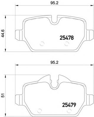 Задні гальмівні колодки Textar 2547801 ціна, від 20.44 USD