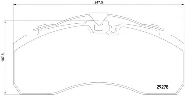 Передні тормозні колодки 2927801 Textar