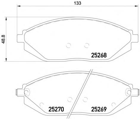 Гальмівні колодки Textar 2526801 ціна, від 20.50 USD