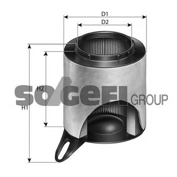 Повітряний фільтр A1201 Purflux