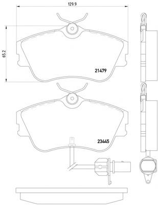 2147903 Textar Передні гальмівні колодки