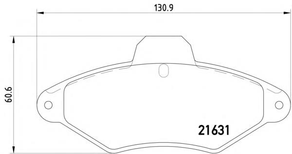 2163102 Textar Передні гальмівні колодки