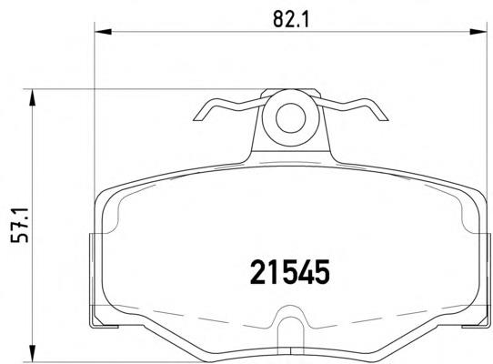Задні гальмівні колодки 2154501 Textar