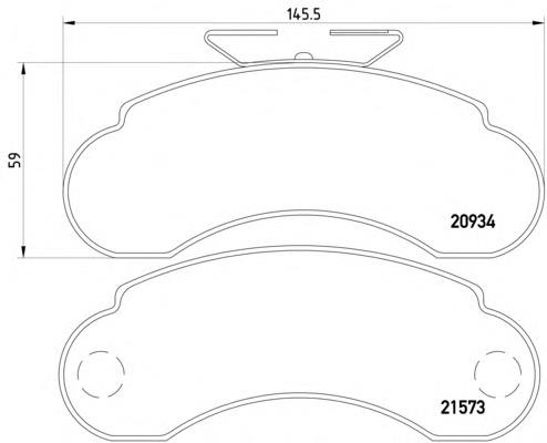 Купити 2157302 Textar Колодки гальмівні передні, дискові