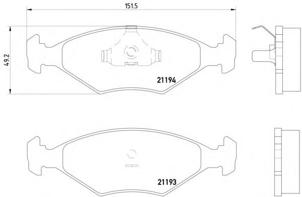 Гальмівні колодки Textar 2119301 ціна, від 14.07 USD