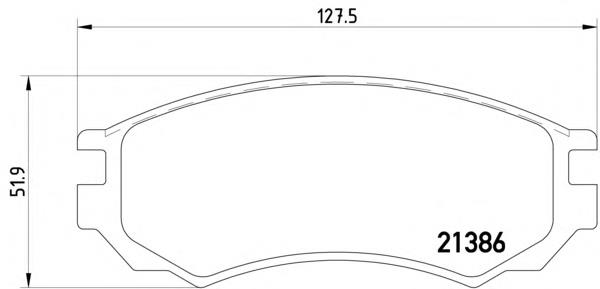 Колодки гальмівні передні, дискові 2138603 Textar