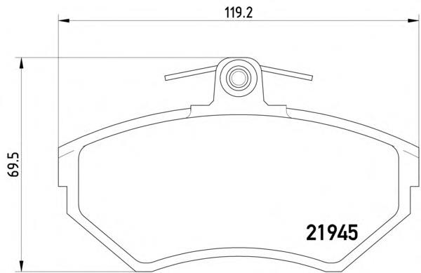2194503 Textar Передні гальмівні колодки