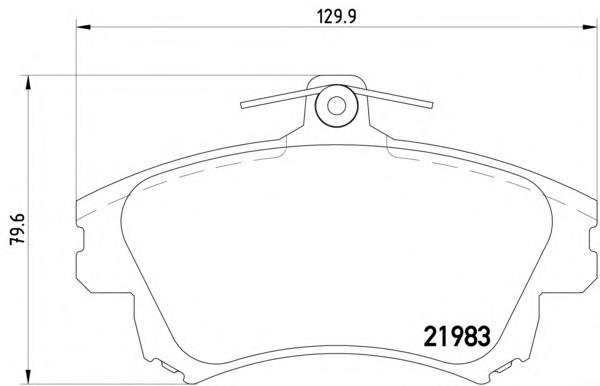 Купити 2198302 Textar Колодки гальмівні передні, дискові
